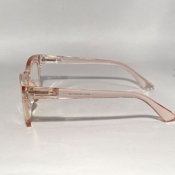 1336 Gretchen Reading Glasses 4.0 Square Clear Pink Frames NWT - Picture 4 of 9